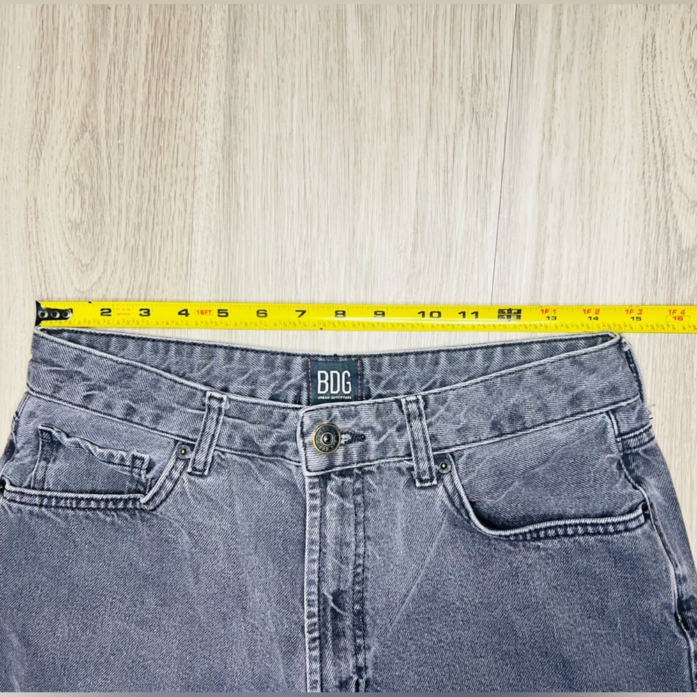 BDG Urban outfitters High RiseTapered Leg Mom Jeans charcoal Black Sz 30 Casual - Picture 5 of 10